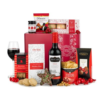 Buy Christmas Red Wine Gift Hamper Online